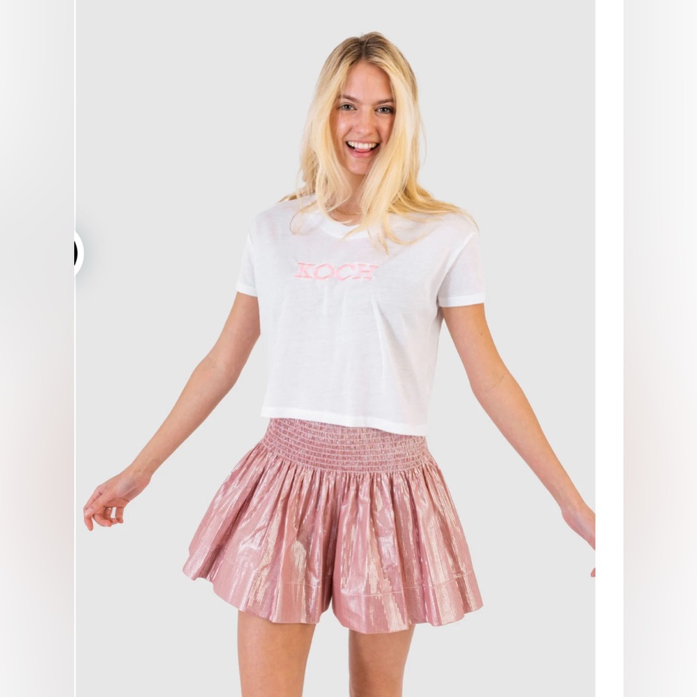 KOCH Erica Skirt Sparkling Rosé Metallic Limited Edition Size M